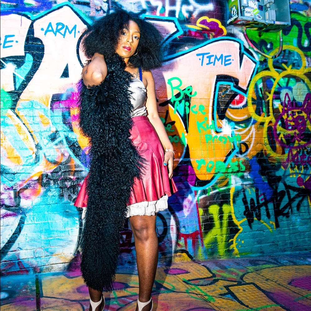 Burgundy Leather Skirt - Picture 3 of 7